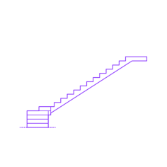 Buildings Stair Types L Shaped Winder Stairs Outline Drawing Svg Vector, Free Vectors File